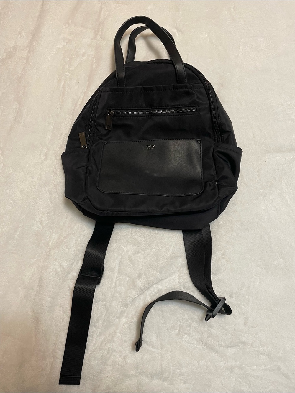 TUTILO NEW YORK BLACK BACKPACK